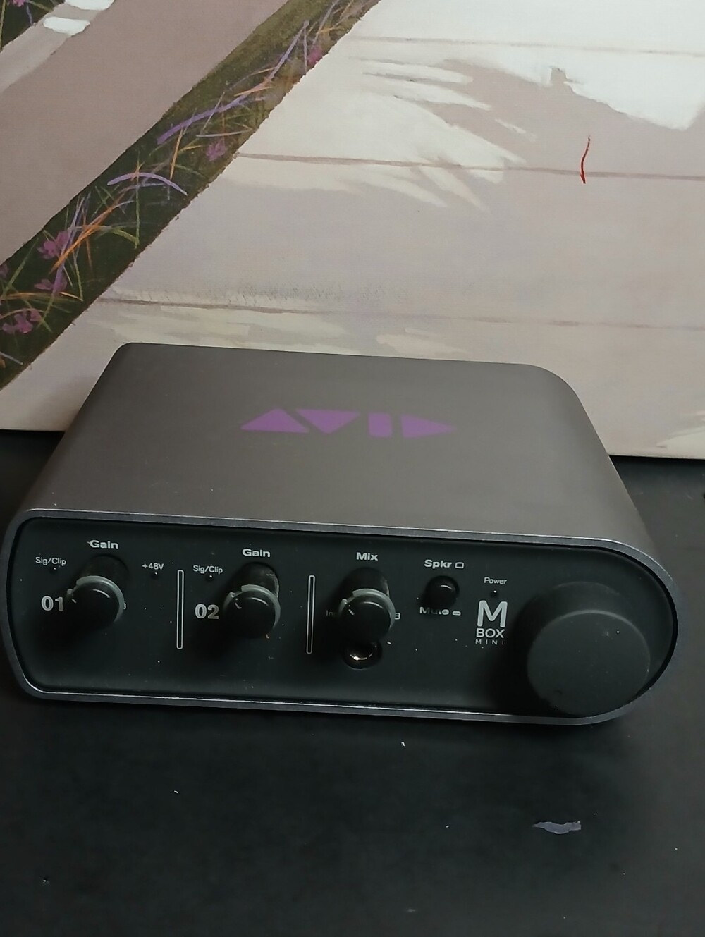 Avid Mbox Mini Audio Interface - Black with Purple Logo [PARTS ONLY]